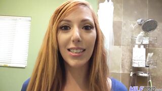 MilfTrip Big Boobed Ginger mom Drains Every Ounce