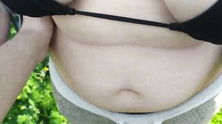 Thick blonde hoe Milky Mari let me jizzed her outdoors