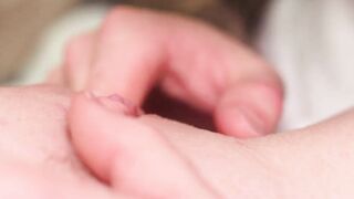 Sensitive CLOSE UP twat licking and real FEMALE ORGASM