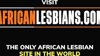 Huge Hooters Turned On Ebony Lesbians Soak Twat Restroom Play