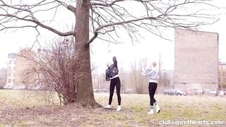 Lesbians plowed alike