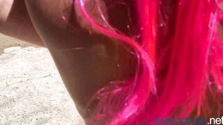 Outdoor Rough Core Anal inside Neighbours Property - Ocean Crush