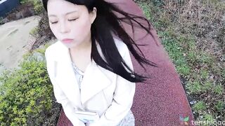 Japanese Amateur Mai inside casting couch scene - First time