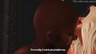Blindfolded blonde into pantyhose interracial plowed bound up on rack
