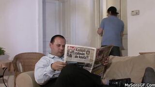 Ponytails porn video – Cunt with mouth caught swallowing mature father into law sperm