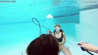 Katya Nakolkina with another sluts into the pool