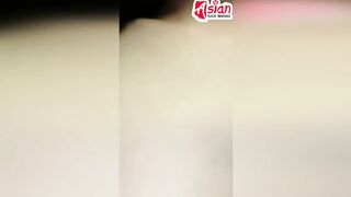 Amateur Thai lesbo fucks small vibrator