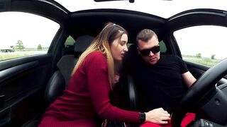 outdoor sex inside the vehicle