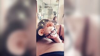 Snap chat blowing and fucking