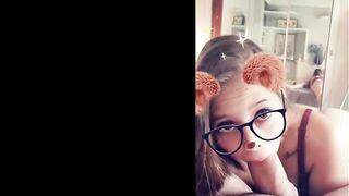 Snap chat blowing and fucking