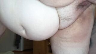 Plowed a fat woman and cum into a meaty cunt