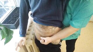the nurse jerks off my dick and ends up inside a jar for tests