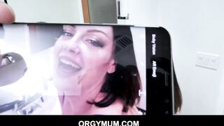 Stepson meets his stepmom inside the restroom for a doggy style