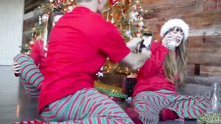 Niki Snow riding her stepdads dick like an open sleigh
