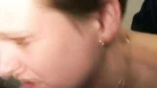Red Haired Woman Surprise Her Hubby While enjoying