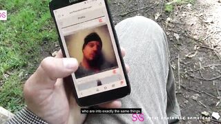 OUTDOORS: German FATHER fucks cougar with GLASSES at forest edge