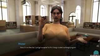 COLLEGE TIED #03 - Cutie milf librarian with huge titties