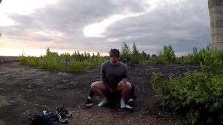 Deep Throat cock sucking off and cummed
