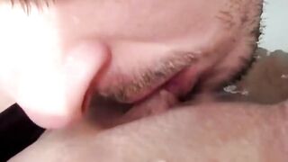 Licking my women public