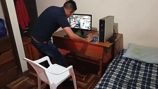 stepmother discovers me watching porn and masturbating: I boned my