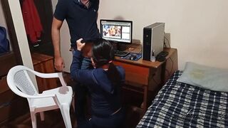stepmother discovers me watching porn and masturbating: I boned my