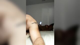 Bbw african ex-wife taking white penis