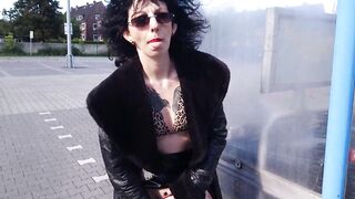 Lucy Ravenblood dildoing inside outdoor