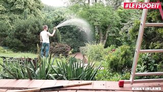 FILTHY INLAWS - Stepson Fucks Cougar Into Both Holes - Eva Berger