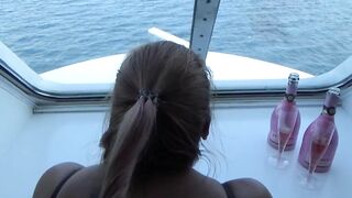 Fast doggy style on a cruise