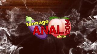 ANALIZED - Slutty Skinny Janet Alfano Anal Pounding double penetration