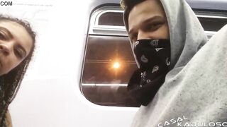 Taking a quickie into the subway - Caah Kabulosa -
