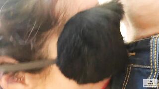 WHITEANDBLACKPH, Spanking her and making her suck my dick