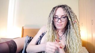 SPH into front of mirror for little penis loser