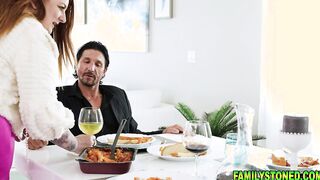 Strict stepdad makes his move to sexually punish his disrespectful