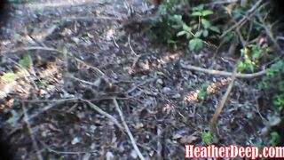 thai teens heather deep flashing boobs into the outside and gives