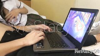 2 Students Having Fun Online Game Leads To beauty Sex