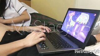 2 Students Having Fun Online Game Leads To beauty Sex