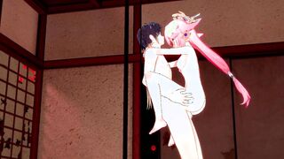 Genshin Impact - Yae Miko Banged inside different positions with