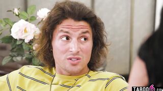 Protective long titties stepsister Lily Lane helps dude out
