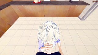 Bakugo’s MILF getting point of view banged inside the McDonalds! She titty