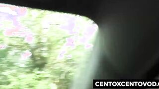 Amanda from Bologna blows cum from condoms and gets pissed