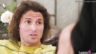 Protective long boobs stepsister Lily Lane helps guy out with