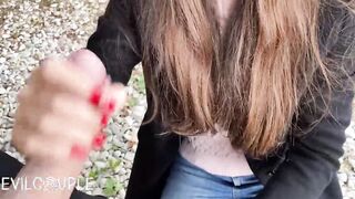 RISKY FELLATIO & SHOEJOB ON OUTDOORS BEACH INSIDE THE MIDDLE