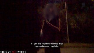 Deviante Virgin dark hair confesses to blowing her step dad