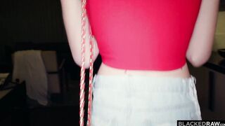 BLACKEDRAW Thin Blonde Chloe deepthroats Anton's bbcs