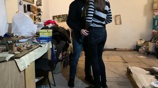Fuck a prostitute into a typical Russian garage