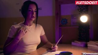 HORNYHOSTEL - (Zuzu Sweet, Jesus Reyes) - Huge Breasts Dark Haired