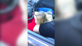 sex into the vehicle behind the wheel