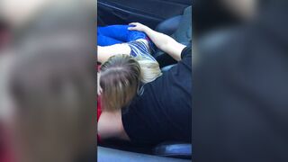 sex into the vehicle behind the wheel