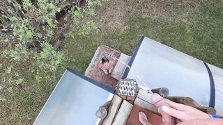 Bimbo inside white bikini gets pissed on compilation | Human